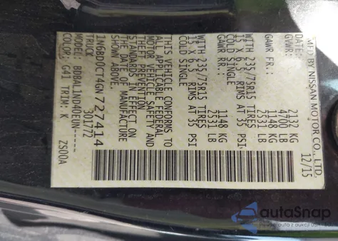 2016 Nissan Frontier S from USA, damaged, VIN 1N6BD0CT4GN727414